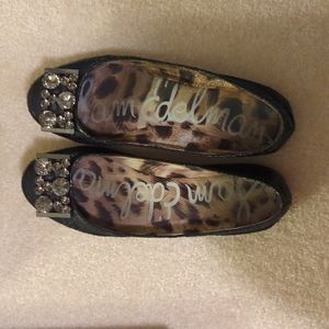 Sam Edelman Caper Boa Snake with Jewel Embellishment Flats (Sz 6.5)